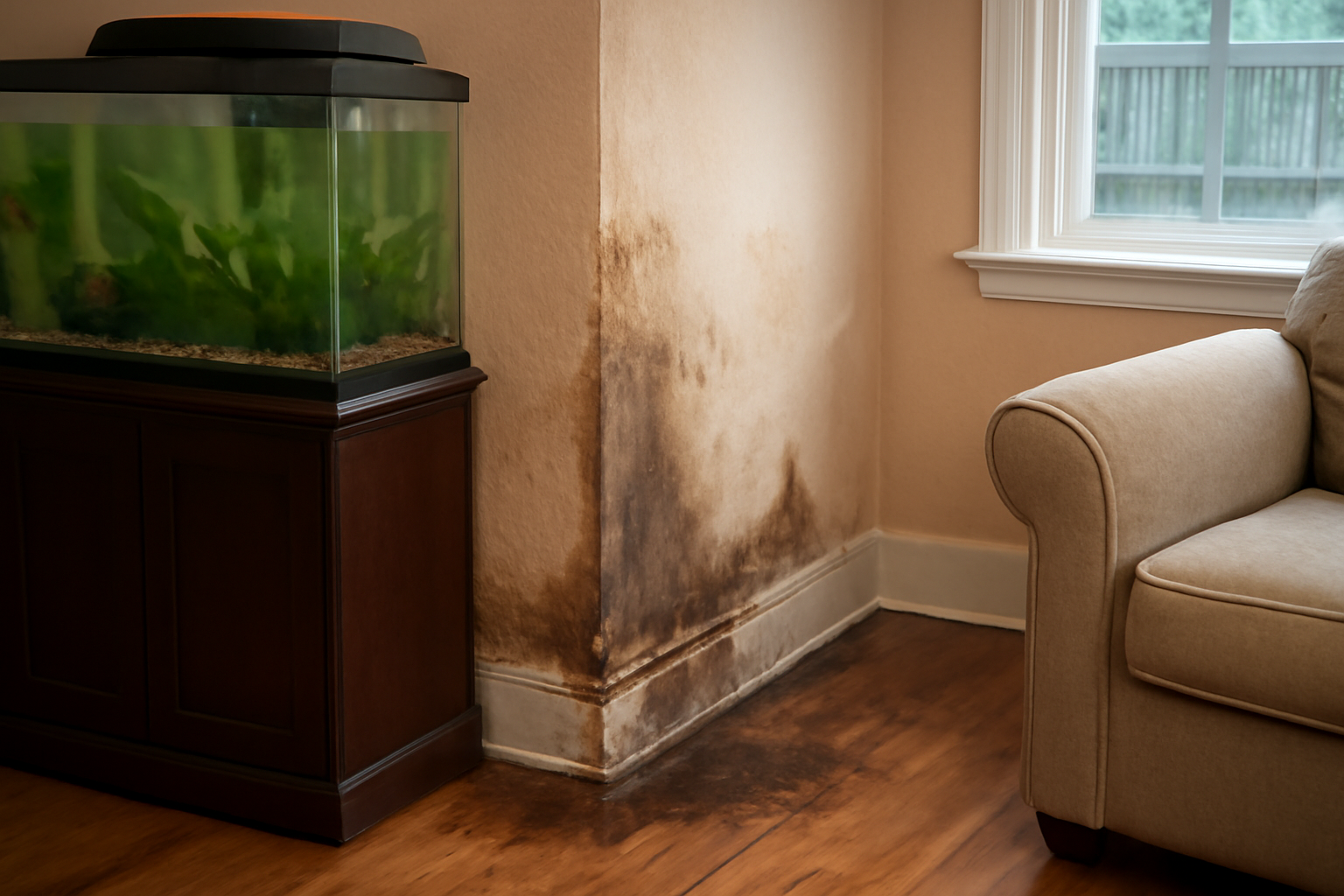 Aquarium Leak Water Removal in Brooklyn Park, MN