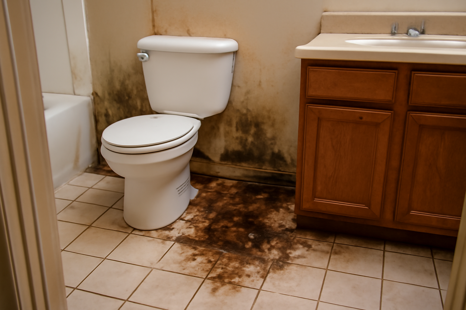 Bathroom Water Damage Restoration in Becker, MN