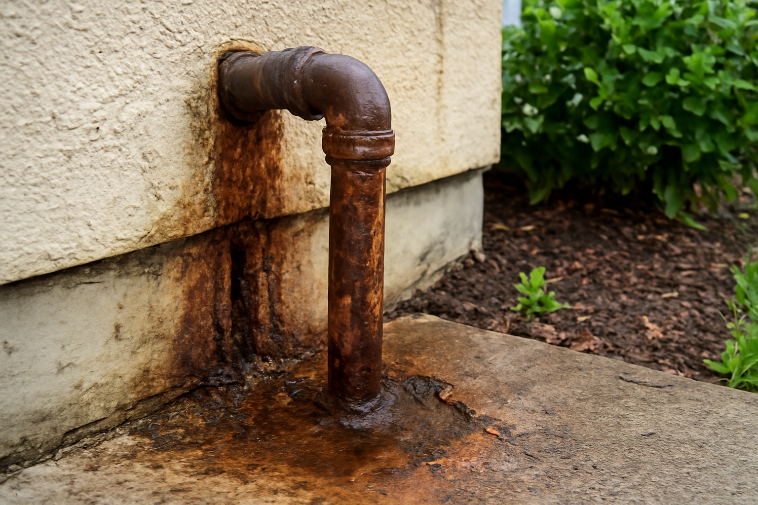 Corroded Pipe Water Removal in Andover, MN