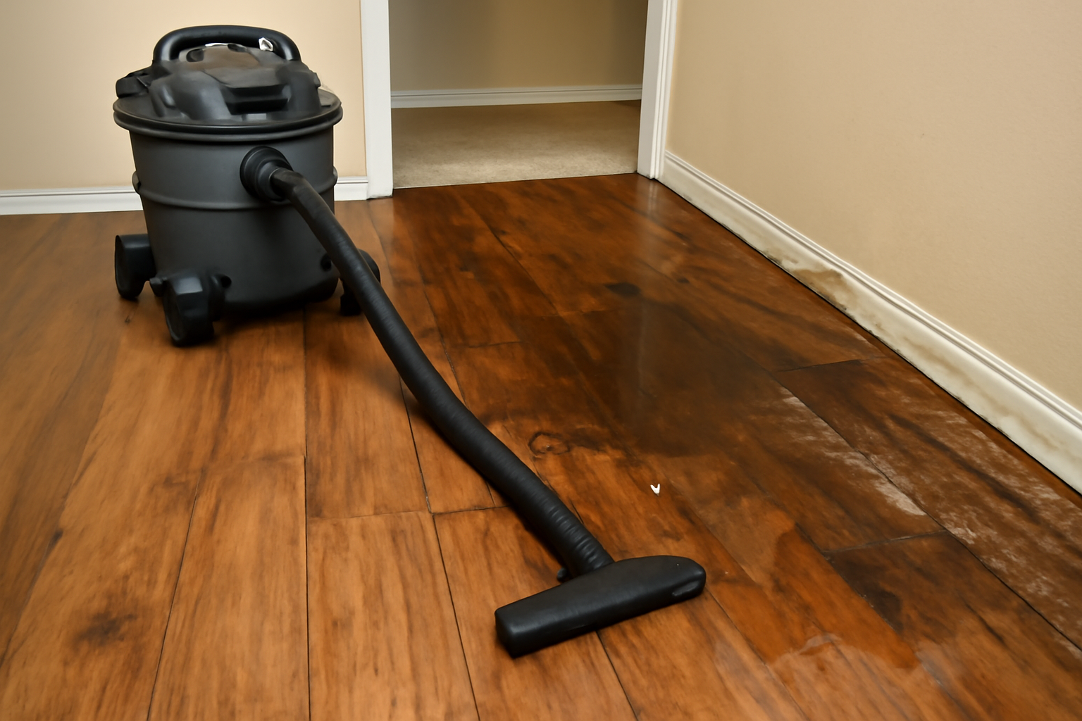 Laminate Floor Water Extraction in Champlin, MN