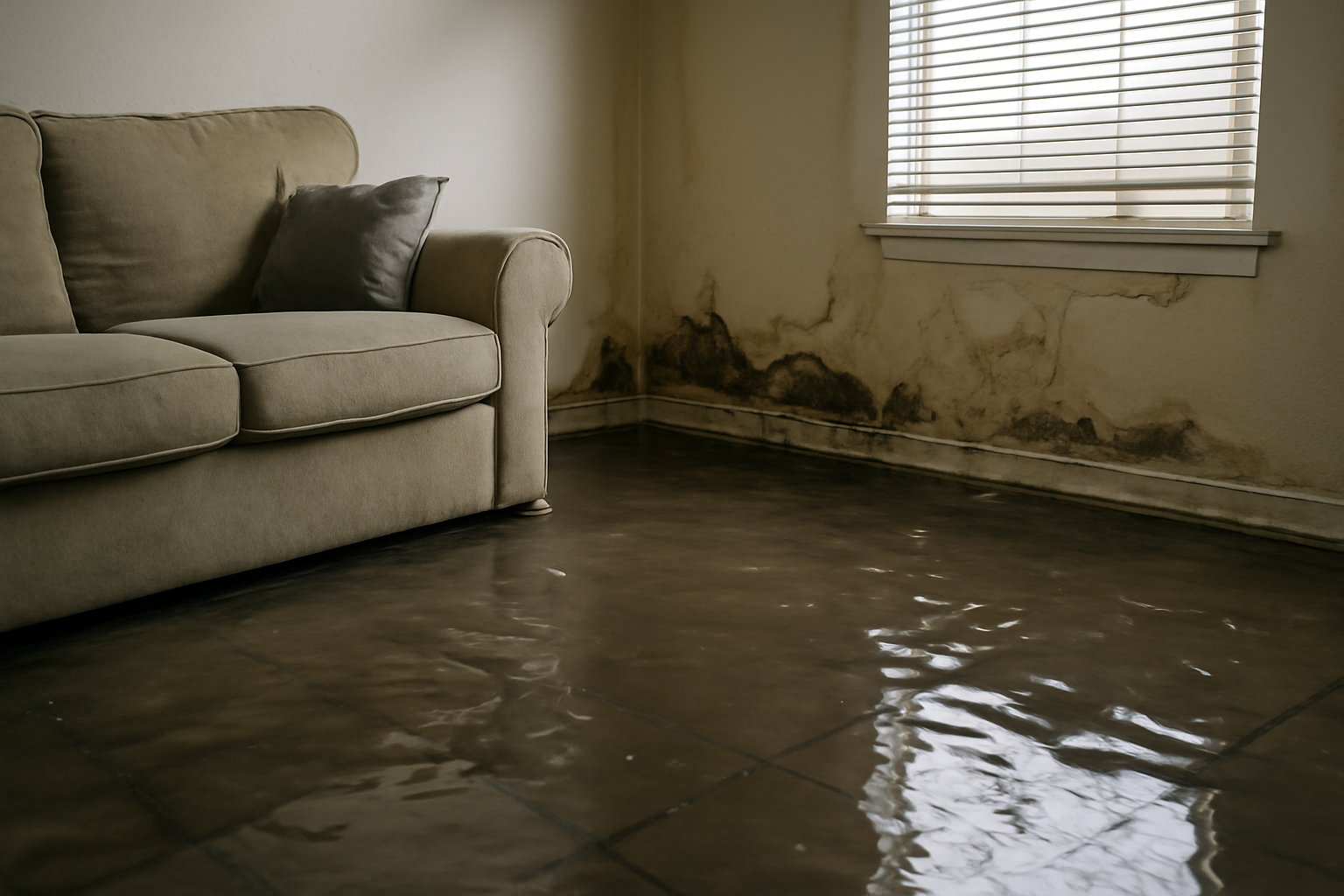 Living Room Water Removal in Andover, MN