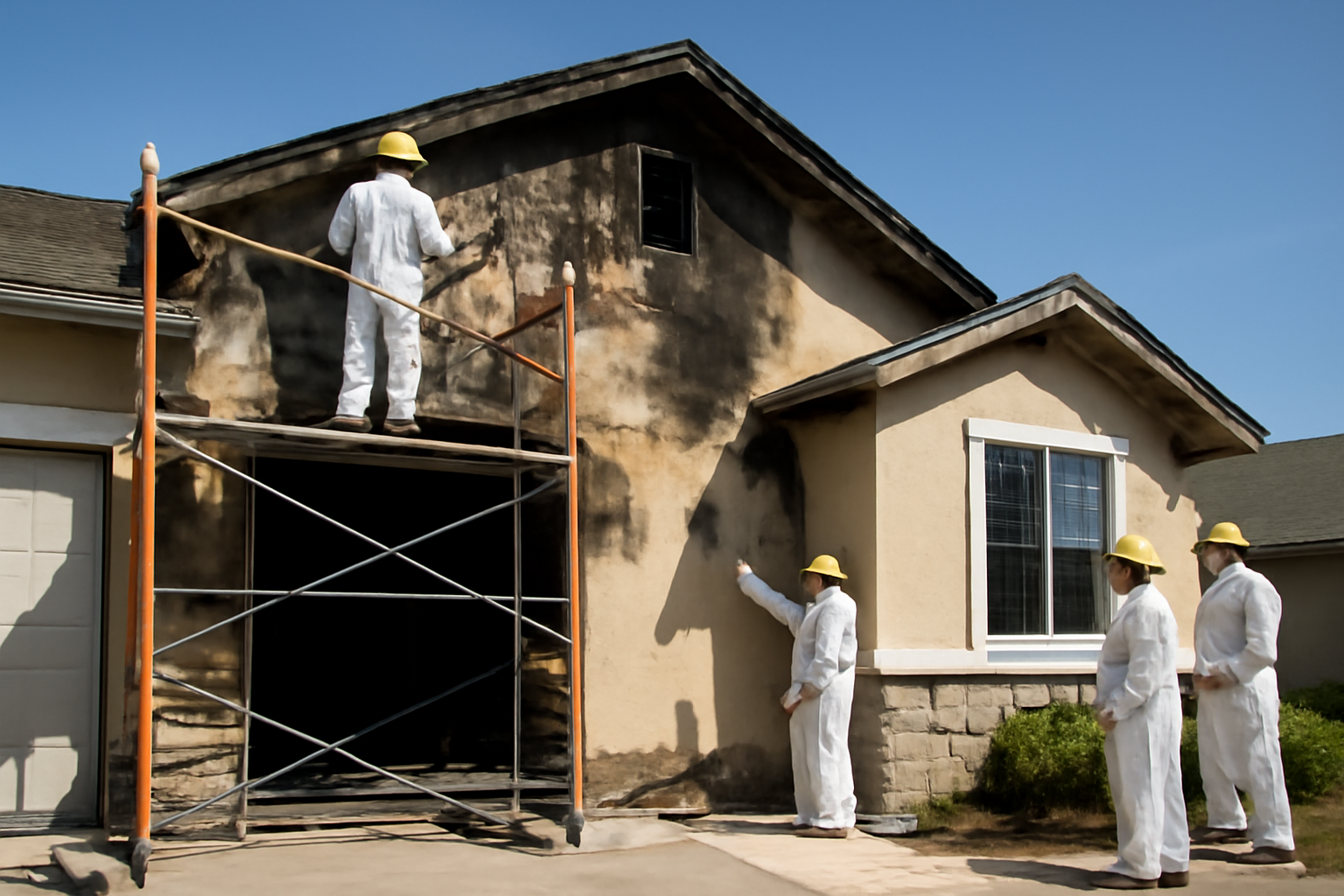 Fire damage restoration service