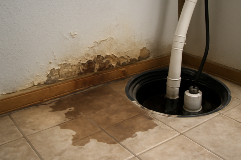 Sump Pump Overflow Water Removal